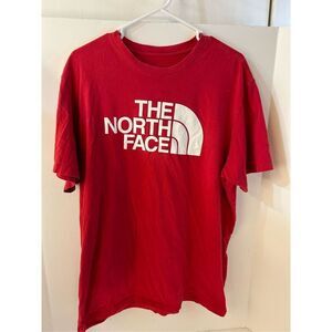 The North Face T-shirt shirt men’s xl red spell out logo‎